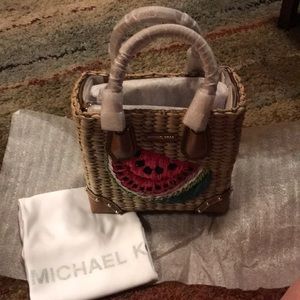 Michael Kors Malibu natural watermelon slice bag BNWT RARE